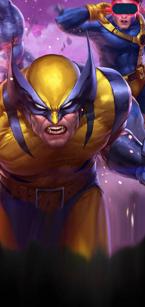 Galaxy S10 Plus Wolverine and Cyclops wallpaper — iPhone 15 Pro Fundal