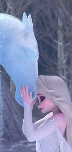 Frozen 2 Elsa Rochie Albă — Xiaomi 17 Max Fundal