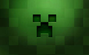 Minecraft față creeper verde închis pixel wallpaper