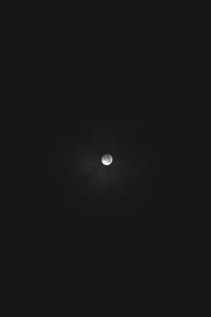 Lună plină pe un cer întunecat de seară la miezul nopții. Vedere a lunii de jos. Lumina strălucitoare a lunii.