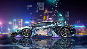 Imagini cu mașini anime — Mașină anime Fundal
