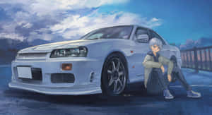 Fundal mașină anime — Mașină anime Fundal