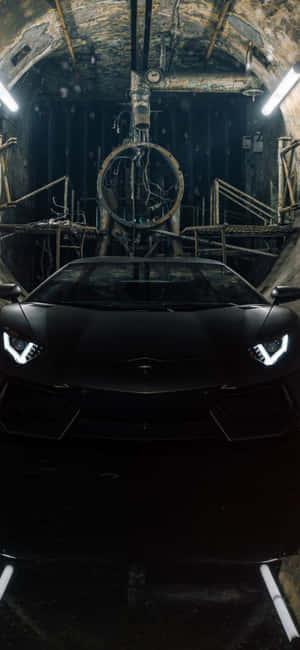 Lamborghini Negru Iphone — Redmi Note 14S Fundal