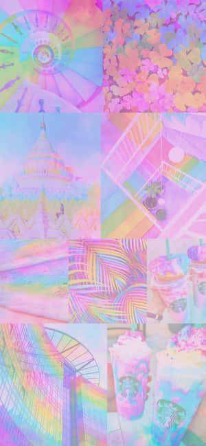 Pink Yellow And Blue — Galaxy S22 Ultra Fundal
