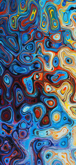 Iphone Abstract Albastru Cool — Huawei nova 16 Ultra Fundal