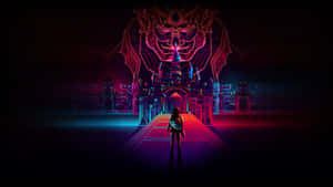 Fundal Neon City — Oraș neon Fundal
