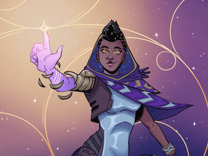 Valorant Astra fan art wallpaper