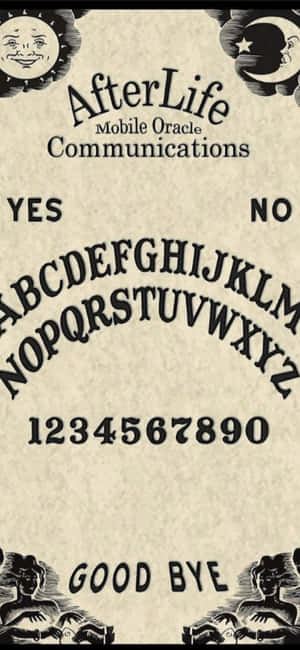 O tablă Ouija vintage pe o suprafață de lemn mistică. — Xiaomi 15T Fundal