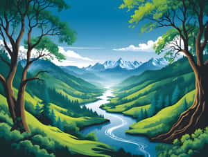 Imagini schițate,Imagini de artă schițată,Imagini schiță,Natură,Natură 4k,Râu,Vedere la râu,Imagini dealuri,Vedere dealuri
