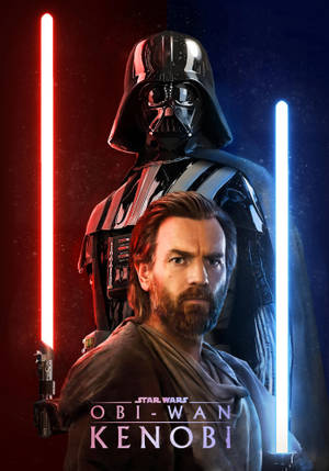 Fond de ecran Obi Wan Kenobi Roșu și Albastru — IQOO Pad Fundal