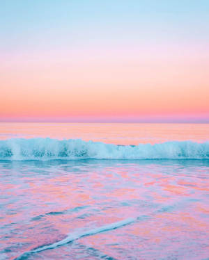 Tapet cu ocean roz pastel. — Ocean Fundal