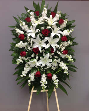 Imagini cu Aranjamente Florale Funerare — Galaxy Z Fold 5 Fundal