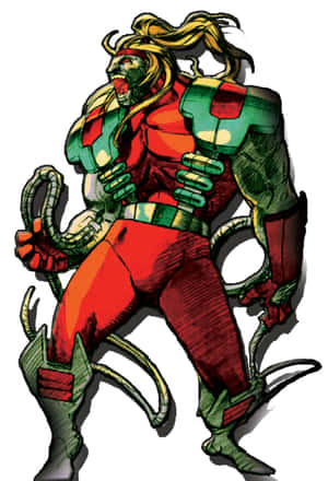 Omega Red, puternicul mutant răufăcător, în acțiune — Xiaomi 18 Fold Fundal