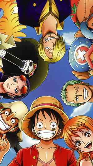 One Piece Fundal Telefon Cercul Piraților cu Pălării de Paie