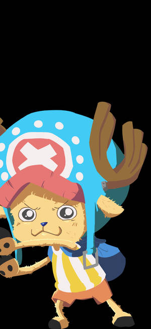 One Piece Telefon Chopper Pufos — iPhone X Fundal