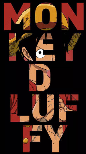 One Piece Telefon Luffy Text Art