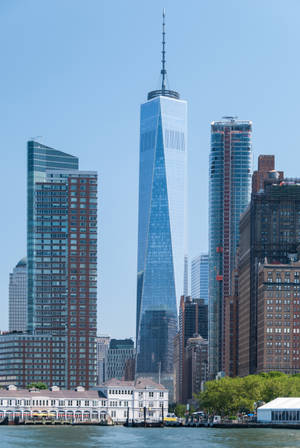 One World Trade Center se înalță — Huawei MatePad Edge Fundal