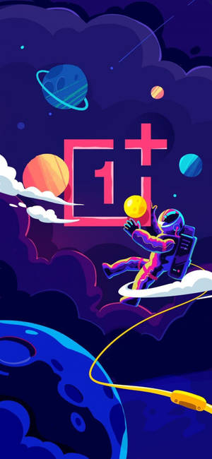 Oneplus 9 Pro Astronaut în Spațiu — iPhone 13 Pro Max Fundal