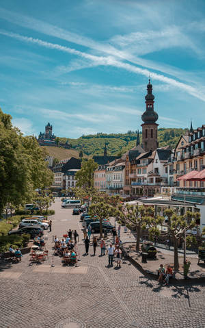 Fond de ecran oraș liniștit în Germania — Galaxy Tab S10+ Fundal
