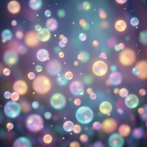 Tapet cu orbe de lumină pastelată și bokeh — Tecno Phantom Fundal