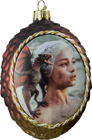 Ornament de Crăciun cu Regina Dragonilor — Game of thrones sezonul 8 Fundal