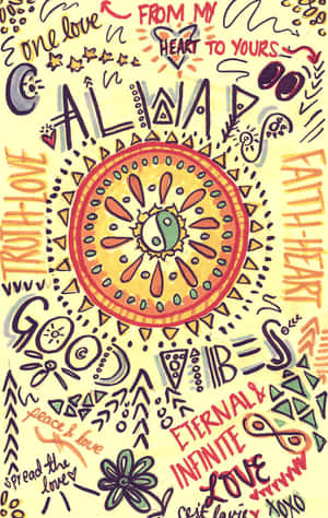 Hippie Anii 70 — Pixel Tablet Fundal