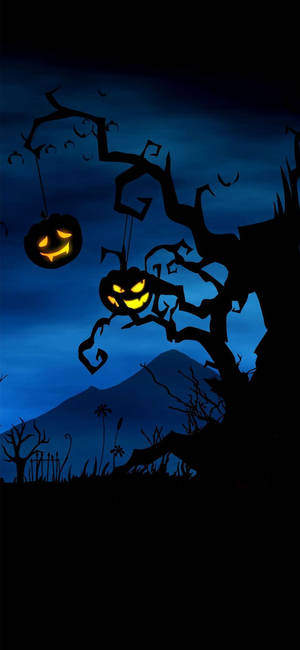 Imagine de fundal Pădure Bântuită Halloween IPhone — Halloween iPhone Fundal