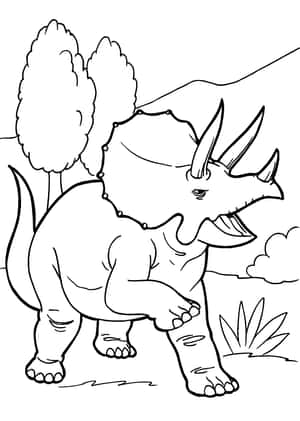 Imagini de colorat dinozauri — iPad Air 11 Fundal