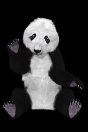 Panda de plus cu culori inversate — Panda Fundal