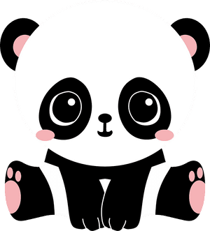 Panda drăguț desenat — Panda Fundal