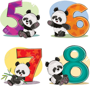 Panda_ Numerele_5_la_8 — Panda Fundal