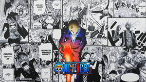 Tapet panel manga Sanji, bucătarul pălăriei de paie — Panou manga Fundal
