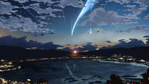 Schiță fundaluri anime Your Name — Peisaj anime Fundal