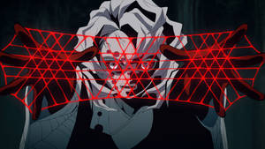 Fond de ecran cu pânza de păianjen a lui Rui Demon Slayer — Rui Demon Slayer Fundal