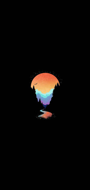 Pâraie de Munte Amoled — iPhone 16 Pro Fundal