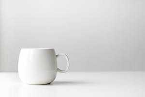 Tapet caféa albă minimalistă — Curat Fundal