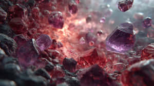 cristale,abstract,fantasy,geologie,strălucitor,vulcanic,teren,magical,formație,mineral,ireal,științifico-fantastic,structură,textură,pietre prețioase — 2560x1440 Fundal