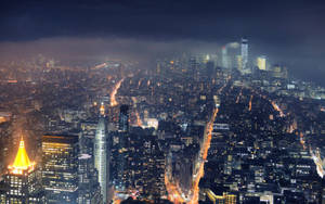 Peisaj urban nocturn Gotham pentru MacBook Pro wallpaper. — MacBook Pro Fundal