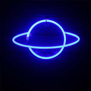 Imagini estetice neon albastre — Albastru neon estetic Fundal