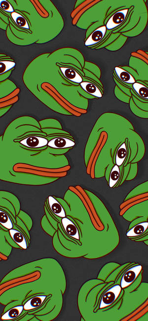 Pepe broscoi model verde wallpaper — iPhone 16 Pro Fundal