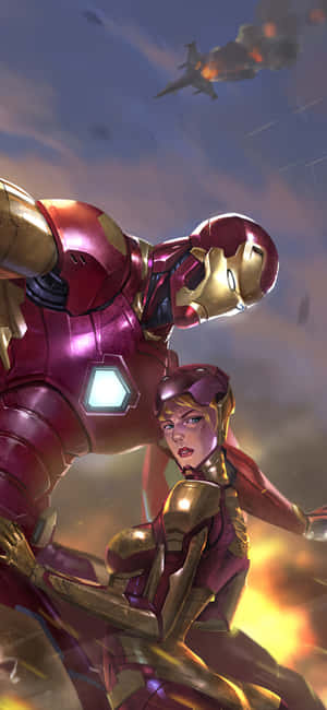 Pepper Potts Stând Curajos — CMF Phone Fundal