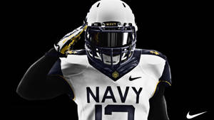 Wallpaper cu echipa de fotbal universitar Navy Midshipmen.