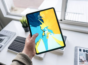 Persoană Ținând Apple iPad Pro