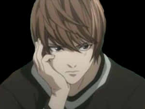 Personaj Anime Gânditor Light Yagami