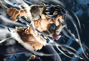 Personaj Bestial: Inosuke Zâmbind Pfp — Cool Demon Slayer Fundal