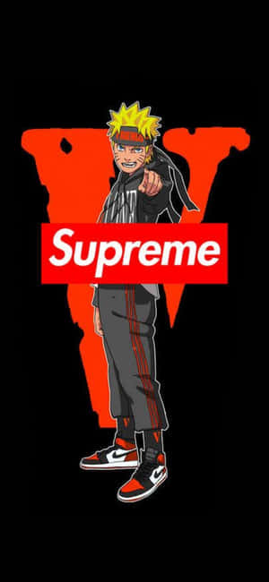 Personaje Anime Purtând Supreme — Oppo Find X9 Fundal