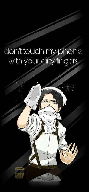 Personaje Attack On Titan Levi Ecran Fundal — iPhone 18 Pro Fundal