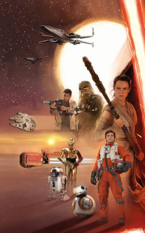Personaje din Star Wars Tabletă — Lenovo Tab Fundal