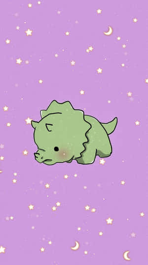 Personaje dinozaur adorabile pe un fundal pastelat — Dinozaur drăguț Fundal