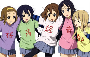 Personaje kawaii anime K-On! — Personaje Anime Fundal